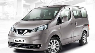 Refreshed Nissan Evalia press shots front