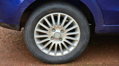 Tata Zest Diesel F-Tronic AMT Review alloy wheels