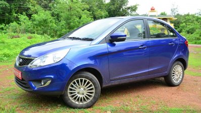 Tata Zest Diesel F-Tronic AMT Review front three quarter image