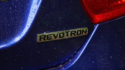 Tata Zest Revotron Petrol Review Revotron badge