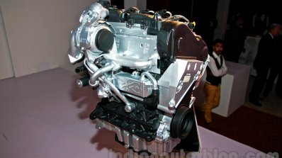 VW 1.5L TDI diesel engine front three quarter