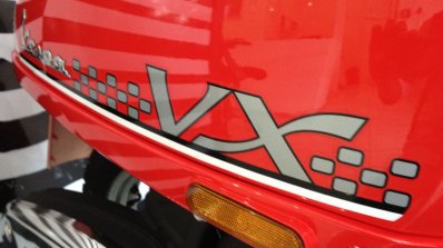 Vespa Esclusivo limited edition red engine cowl decals