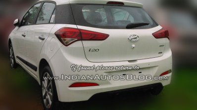 2015 Hyundai Elite i20 spied stockyard rear