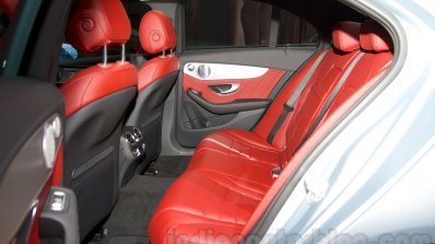 2015 Mercedes C Class rear seat at the 2014 Moscow Motor show
