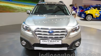 2015 Subaru Outback Prototype front at the 2014 Moscow Motor Show