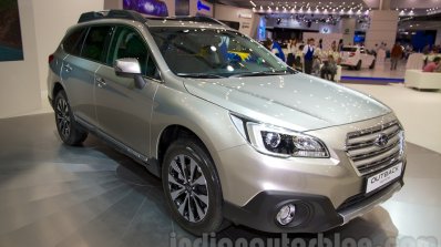 2015 Subaru Outback Prototype front right three quarter  at the 2014 Moscow Motor Show