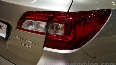 2015 Subaru Outback Prototype taillight at the 2014 Moscow Motor Show
