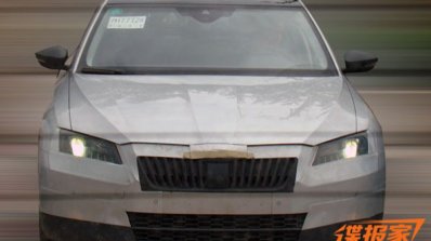 2016 Skoda Octavia spied front