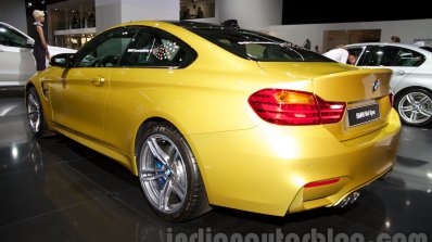 BMW M4 Coupe at the 2014 Moscow Motor Show rear quarters