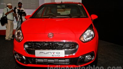 Fiat Punto Evo front at the launch