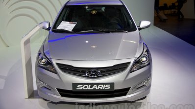 Hyundai Solaris facelift 2014 Moscow live front
