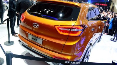 Hyundai ix25 production version rear three quarter at Chengdu Auto Show