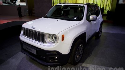 Jeep Renegade front there quarter  at the Moscow Motor Show 2014