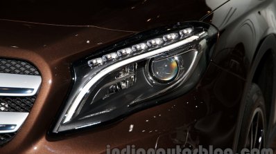 Mercedes GLA headlamp at the Moscow Motorshow 2014