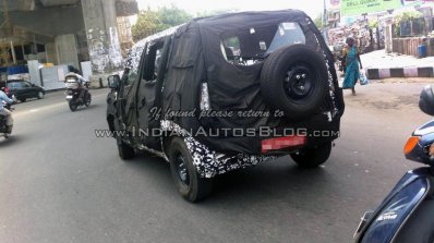 New Mahindra U301 Bolero spied rear