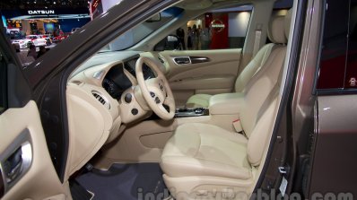 Nissan Pathfinder at the 2014 Moscow Motor Show front seat