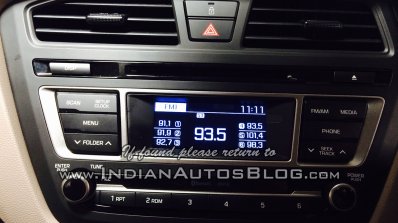 Spied 2015 Hyundai Elite i20 music system