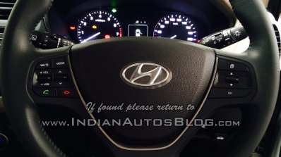 Spied 2015 Hyundai Elite i20 steering