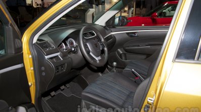 Suzuki Swift facelift cockpit at the 2014 Moscow Motor Show