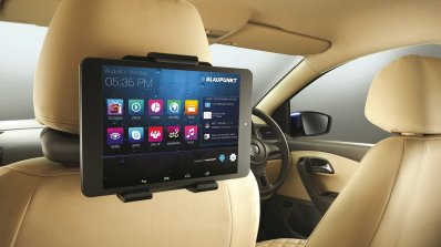 VW Vento Konekt press shot rear entertainment system