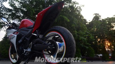 Yamaha R25 modified in Indonesia rear three quarter