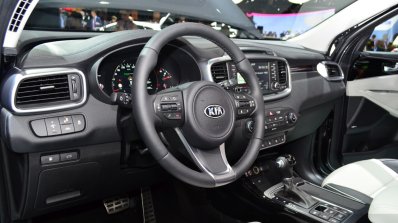 2015 Kia Sorento interior at the 2014 Paris Motor Show