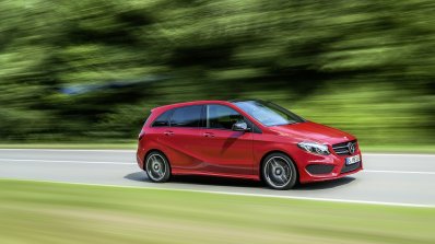 2015 Mercedes B Class facelift press shots profile