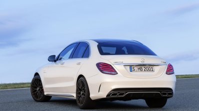 2015 Mercedes C 63 AMG S front rear quarters press image