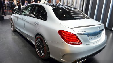 2015 Mercedes C 63 AMG rear left three quarter at 2014 Paris Motor Show