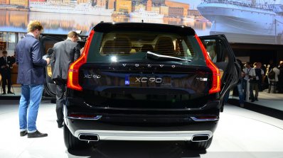 2015 Volvo XC90 black rear at the 2014 Paris Motor Show