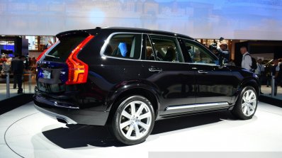 2015 Volvo XC90 black rear there quarter at the 2014 Paris Motor Show