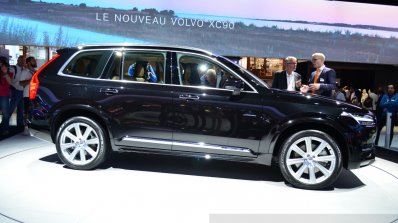 2015 Volvo XC90 black side at the 2014 Paris Motor Show
