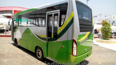 23-seat Tata LP 713 Bus at the 2014 Indonesia International Motor Show rear quarter