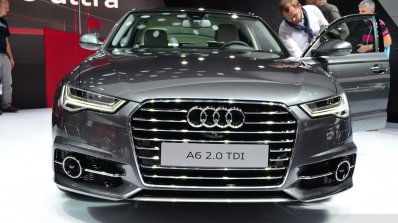 Audi A6 facelift face at the 2014 Paris Motor Show