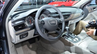 Audi A6 facelift interior at the 2014 Paris Motor Show