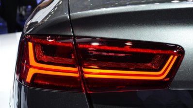 Audi A6 facelift taillamp left at the 2014 Paris Motor Show