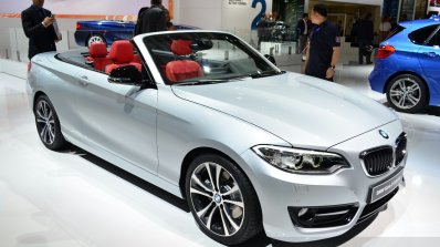 BMW 2 Series Convertible front three quarters at the 2014 Paris Motor Show