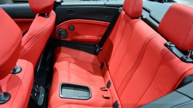 BMW 2 Series Convertible rear seat at the 2014 Paris Motor Show