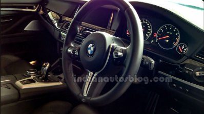 BMW M5 facelift dashboard in India