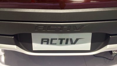 Chevrolet Spin Activ registration plate at the 2014 Indonesia International Motor Show