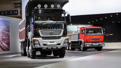 DICV's BharatBenz 3143 concept and Fuso FJ 2528 R LHD at the IAA 2014 Hannover