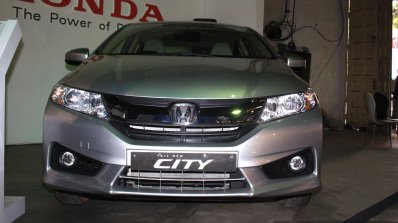 Honda City front at the 2014 Nepal Auto Show