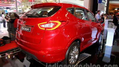 Hyundai Tucson rear three quarters at the 2014 Indonesia International Motor Show
