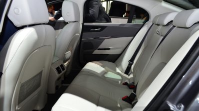 Jaguar XE cabin rear at the 2014 Paris Motor Show