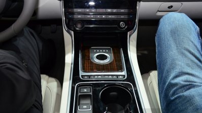 Jaguar XE central tunnel at the 2014 Paris Motor Show