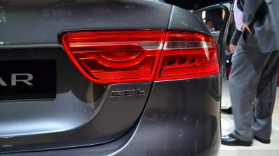 Jaguar XE taillight at the 2014 Paris Motor Show