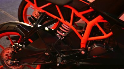 KTM RC200 frame at the Indian launch