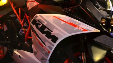 KTM RC390 cowl at the Indian launch