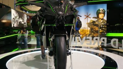 Kawasaki Ninja H2R front at INTERMOT 2014