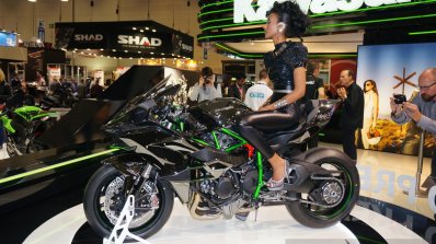 Kawasaki Ninja H2R side at INTERMOT 2014